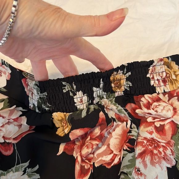 Wild fable flowy flowered crop pants cute w/tank blouse sweater sandals booties - Picture 15 of 16